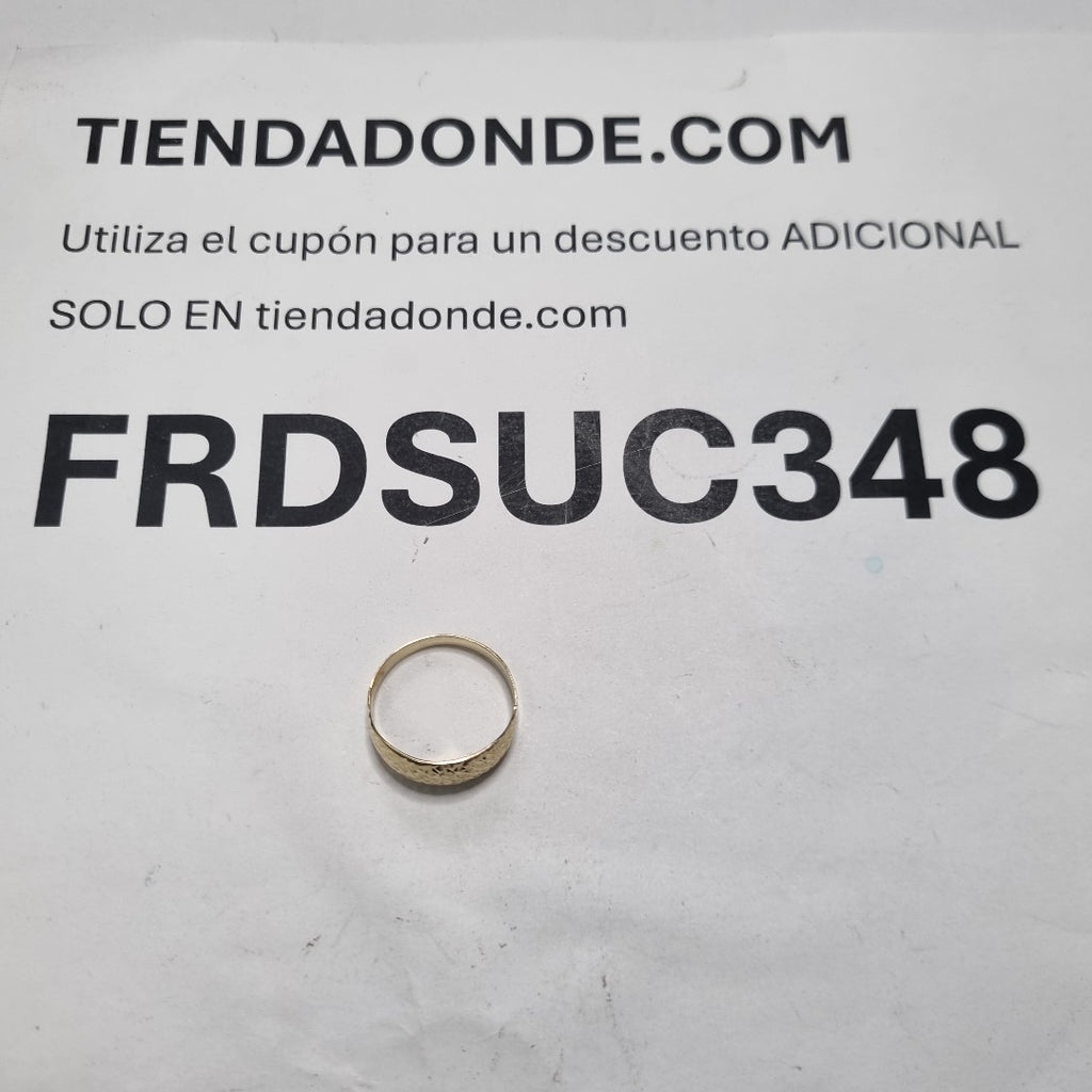 ANILLO ORO 14 K 1.5 GRMS (SEMINUEVO)