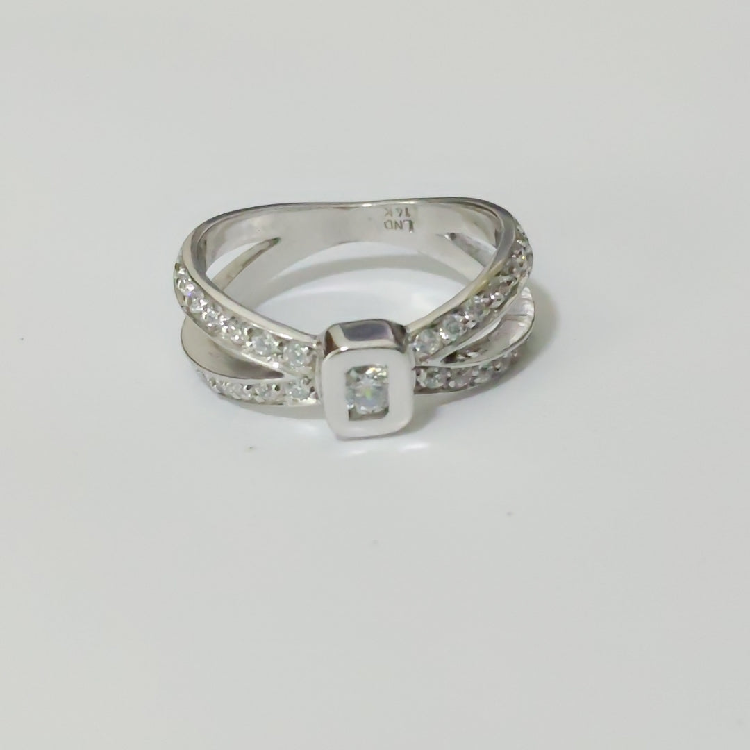 ANILLITO ORO BLANCO 14 K 4,40 GRMS (SEMINUEVO)