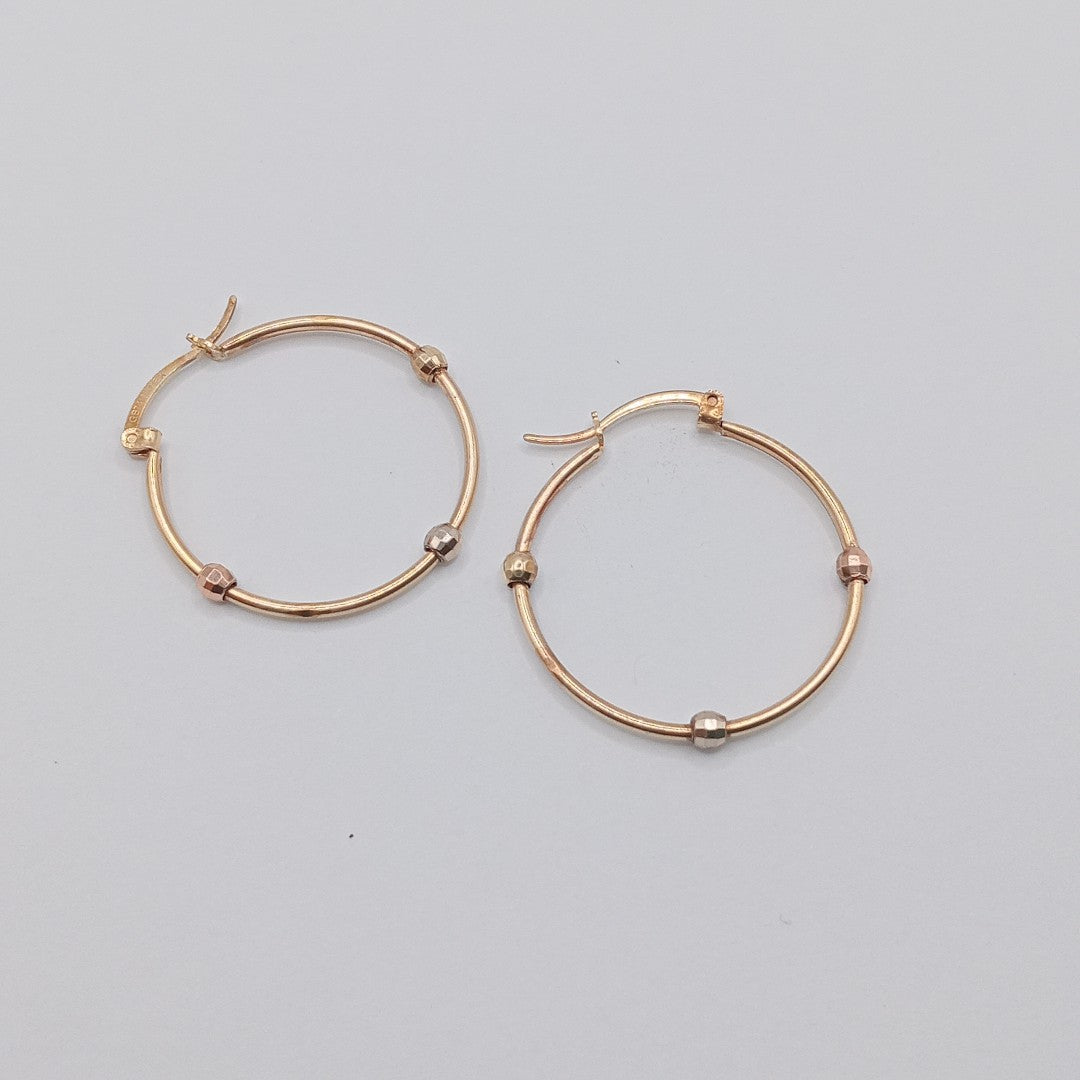 ARRACADAS PAR ORO COMBINADO 10 K 2 GRMS (SEMINUEVO)