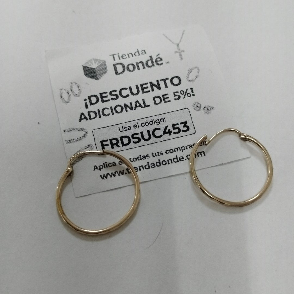 ARRACADAS PAR ORO 10 K 1.2 GRMS (SEMINUEVO)