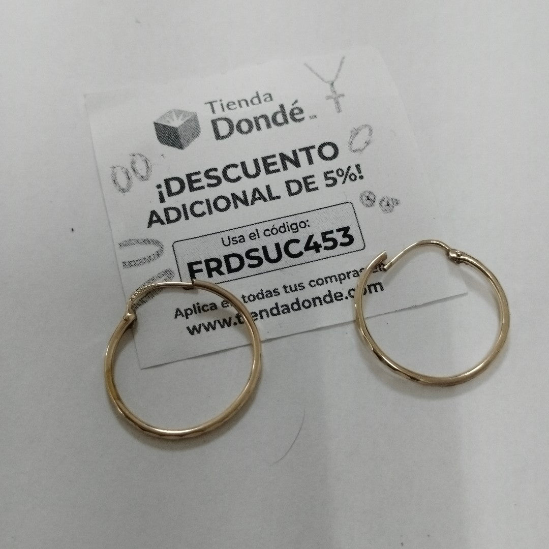 ARRACADAS PAR ORO 10 K 1.2 GRMS (SEMINUEVO)