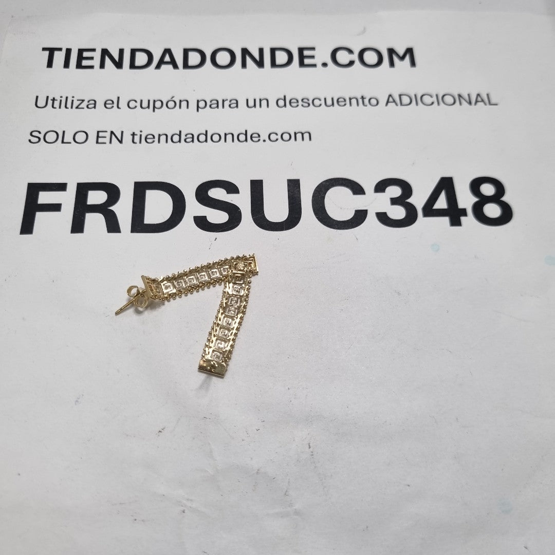 ARETES PAR ORO 14 K 2.5 GRMS (SEMINUEVO)