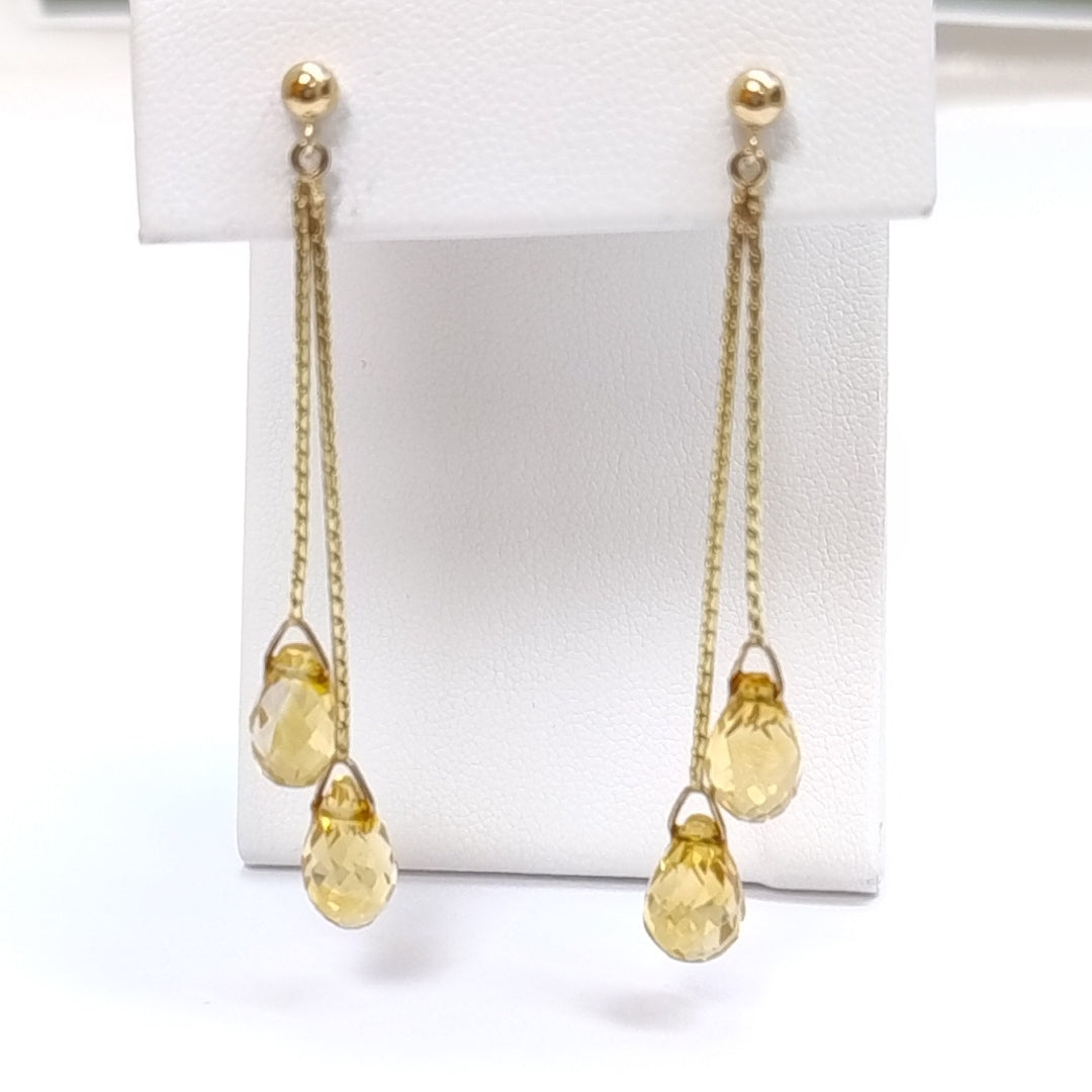ARETES PAR ORO 14 K 4,40 GRMS (SEMINUEVO)