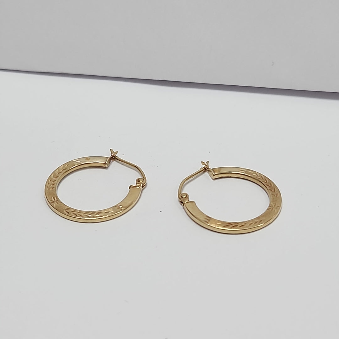 ARRACADAS PAR ORO 14 K 1.1 GRMS (SEMINUEVO)