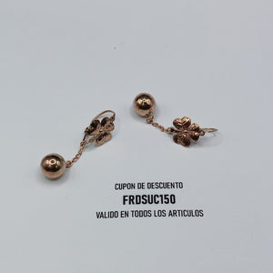 ARETES PAR ORO 8 K 4 GRMS (SEMINUEVO)