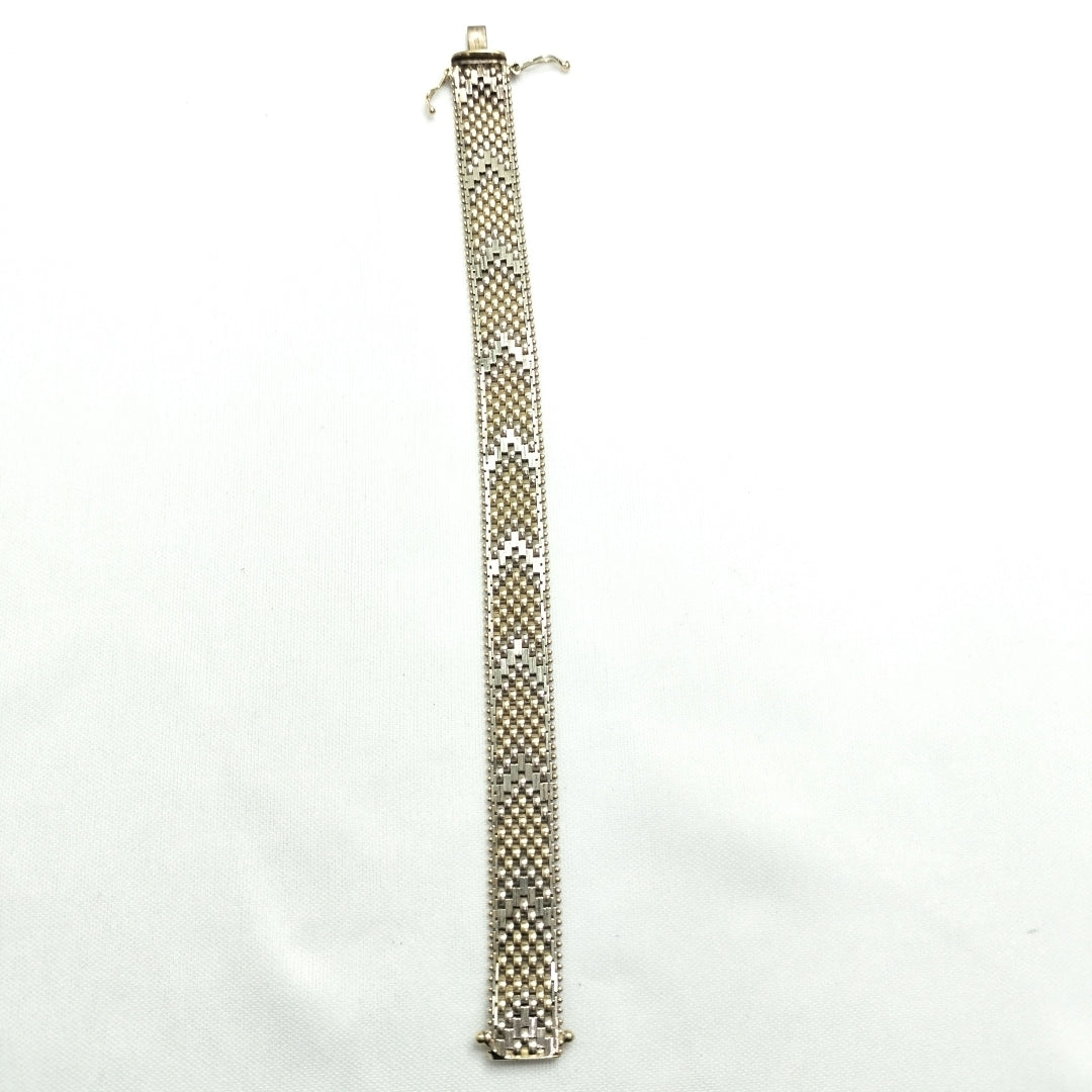 PULSERA ORO COMBINADO 10 K 18,70 GRMS (SEMINUEVO)
