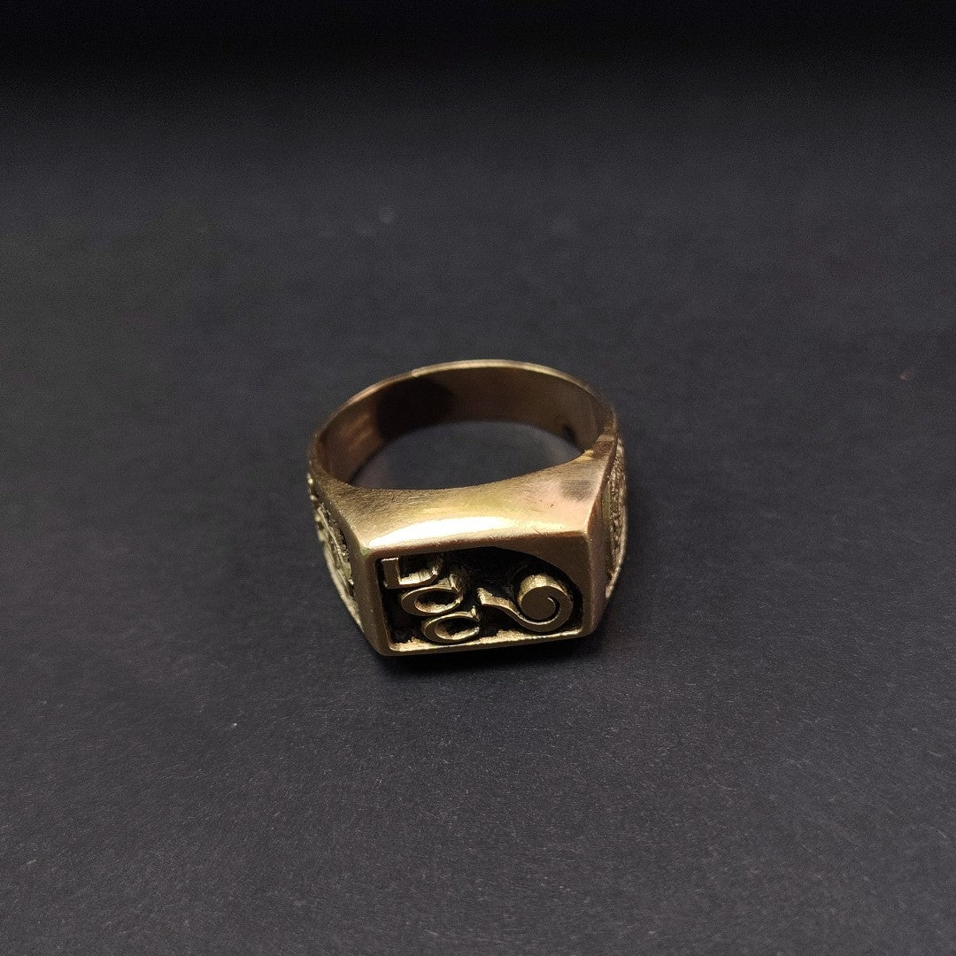 ANILLO DE GRADUACIÓN ORO 14 K 9,00 GRMS (SEMINUEVO)