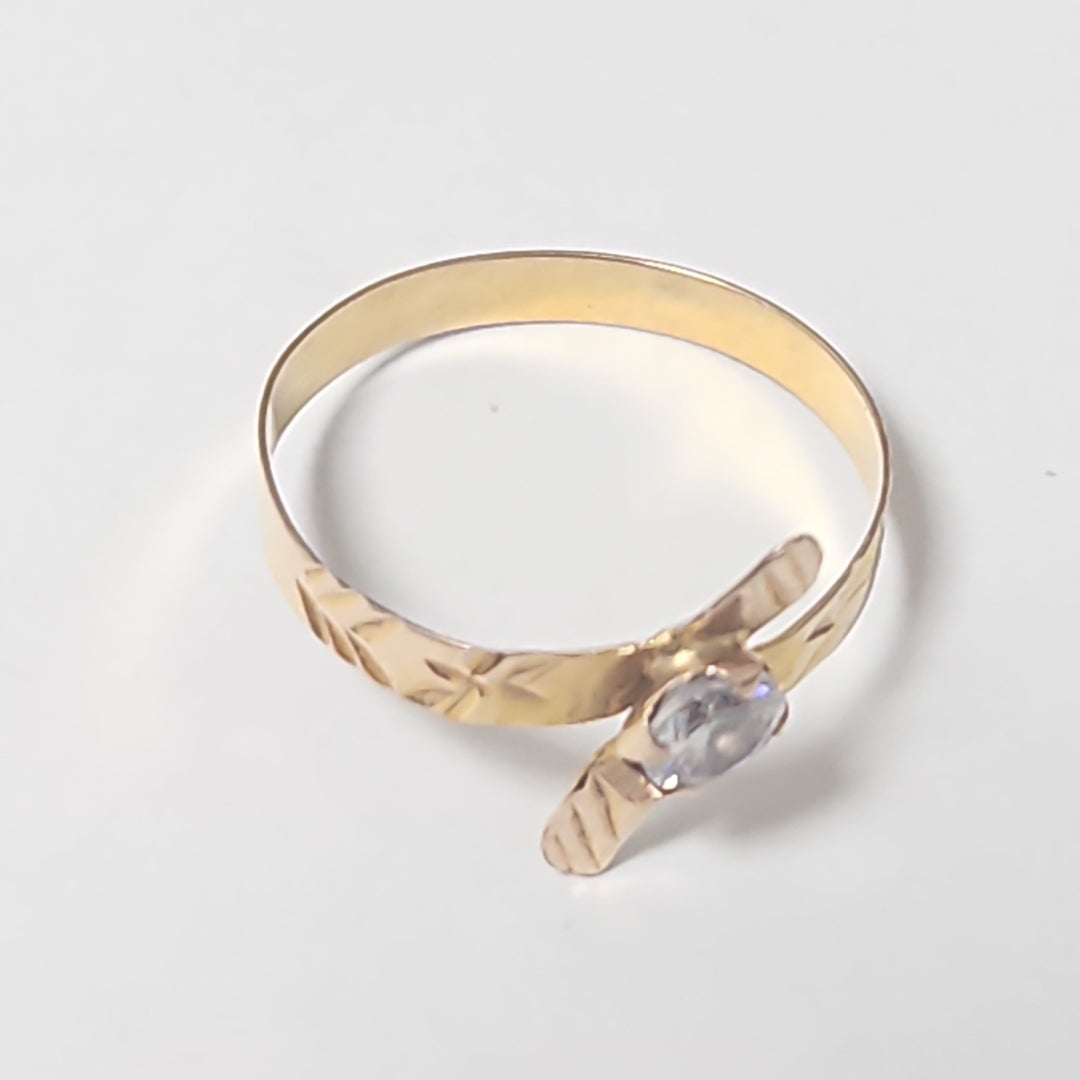ANILLO ORO 10 K 0,90 GRMS (SEMINUEVO)