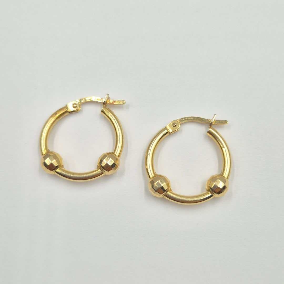 ARRACADAS PAR ORO 14 K 2.2 GRMS (SEMINUEVO)