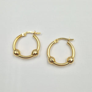 ARRACADAS PAR ORO 14 K 2.2 GRMS (SEMINUEVO)