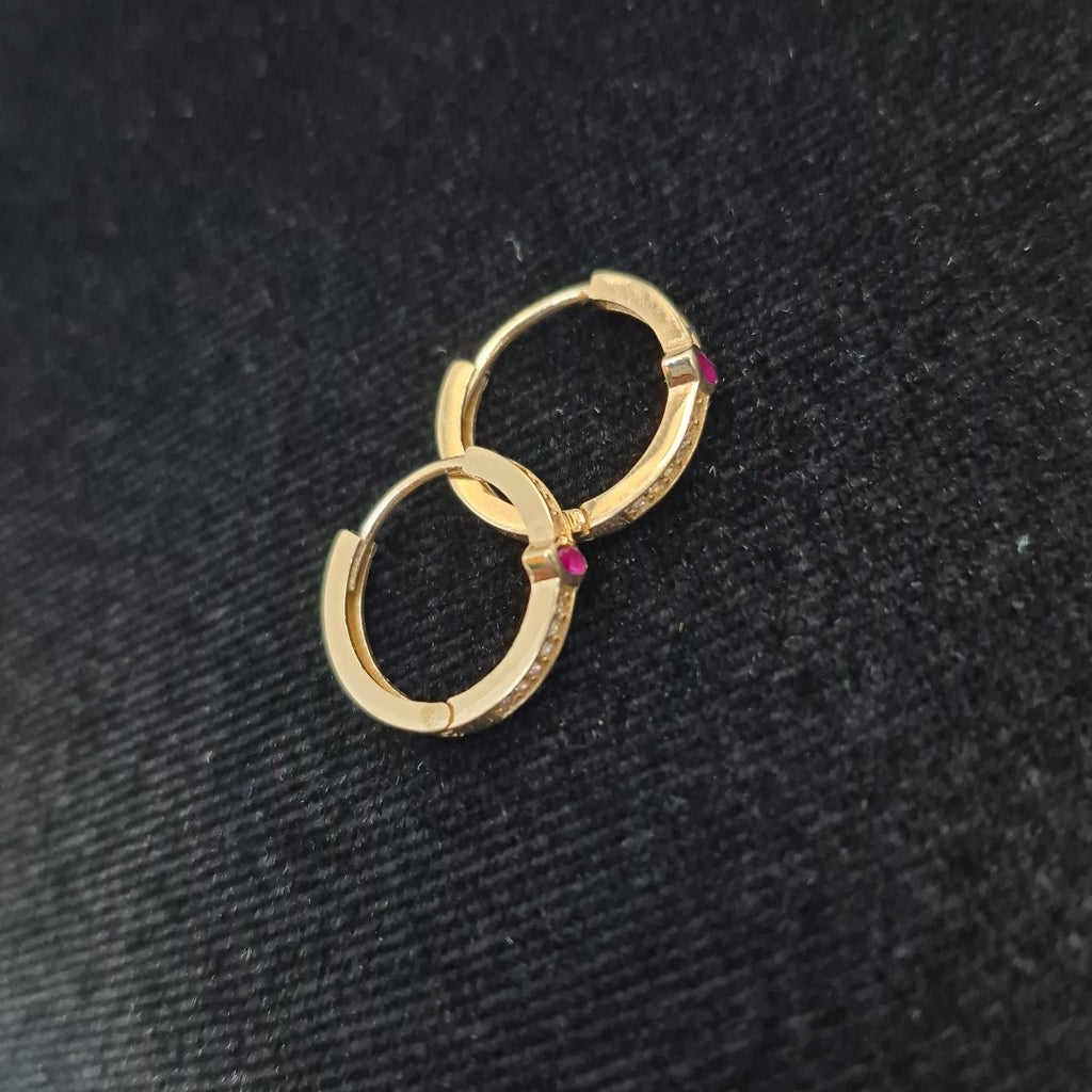 ARRACADAS PAR ORO 14 K 2.2 GRMS (SEMINUEVO)