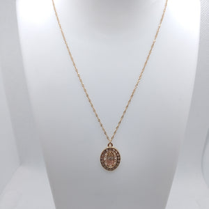 CADENA, MEDALLA RELIGIOSA ORO 10 K 2 GRMS (SEMINUEVO)