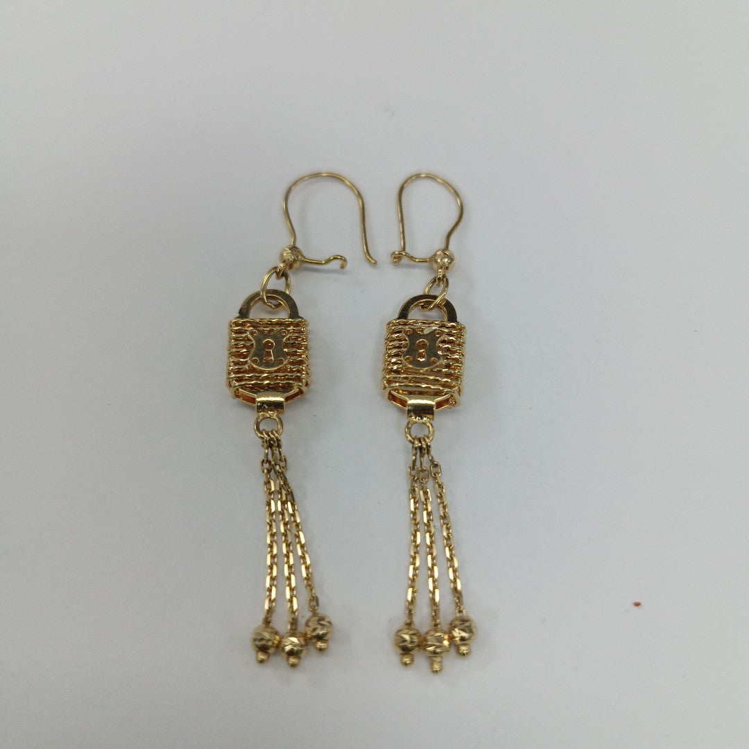 ARETES PAR ORO 14 K 5.2 GRMS (SEMINUEVO)