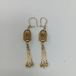ARETES PAR ORO 14 K 5.2 GRMS (SEMINUEVO)