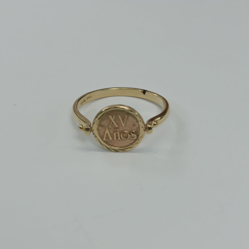ANILLO ORO 14 K 2.8 GRMS (SEMINUEVO)
