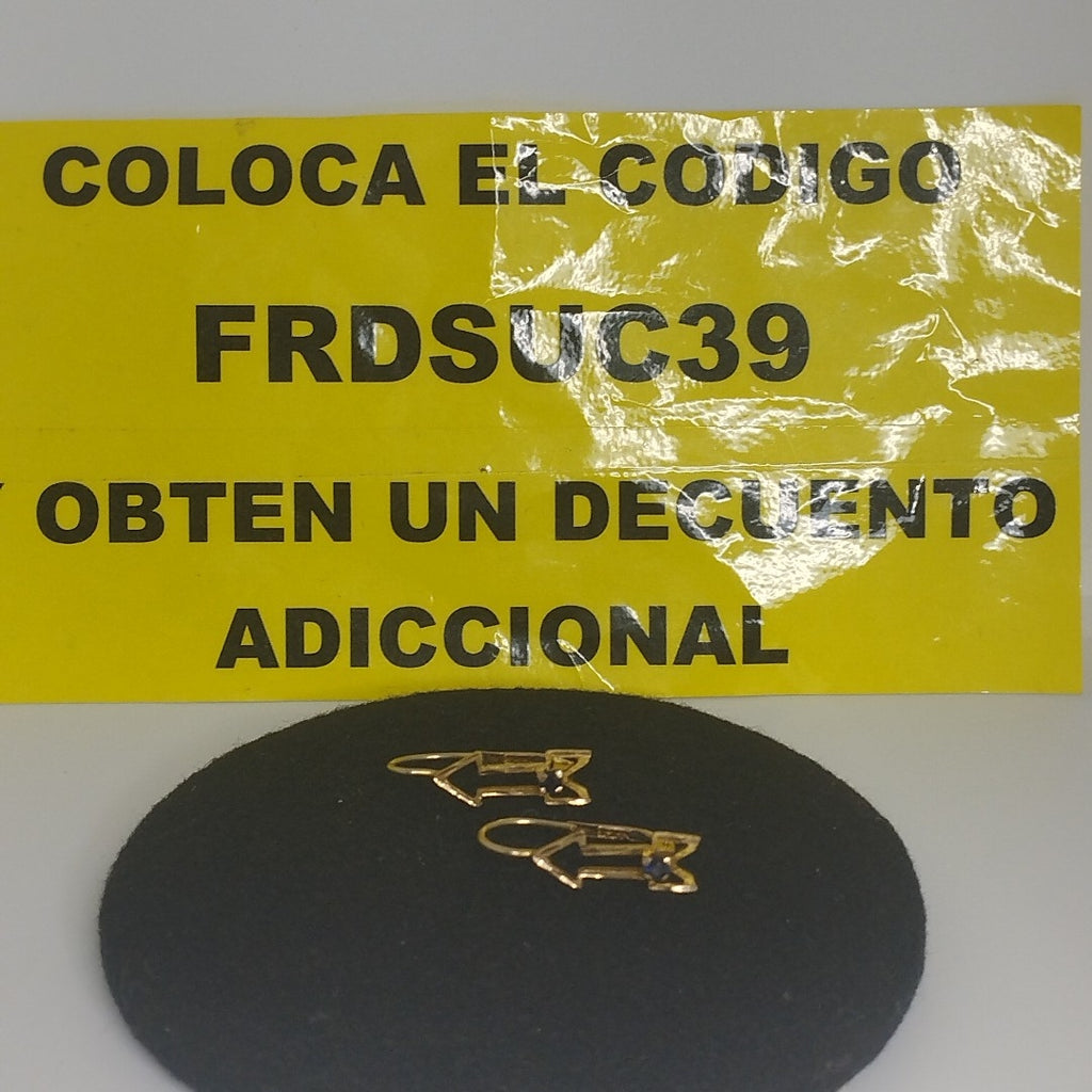 ARRACADAS PAR ORO 10 K 1.3 GRMS (SEMINUEVO)