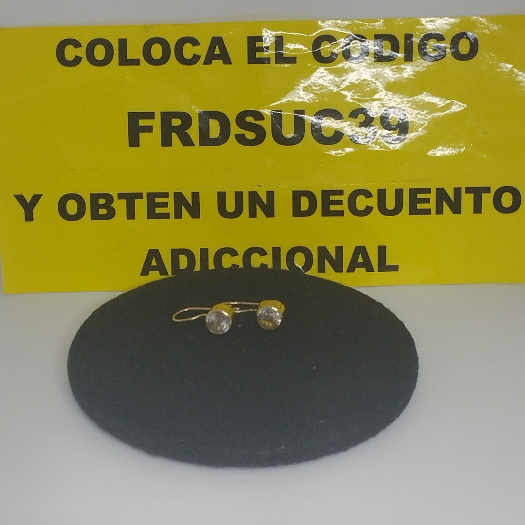 ARETES PAR ORO 14 K 1 GRMS (SEMINUEVO)
