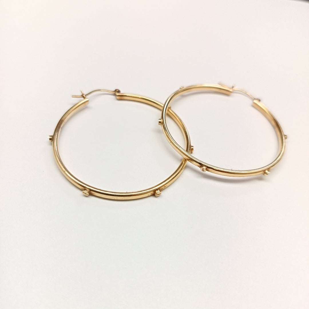ARRACADAS PAR ORO 14 K 5,60 GRMS (SEMINUEVO)