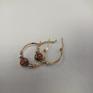 ARRACADAS PAR ORO 14 K 3.5 GRMS (SEMINUEVO)