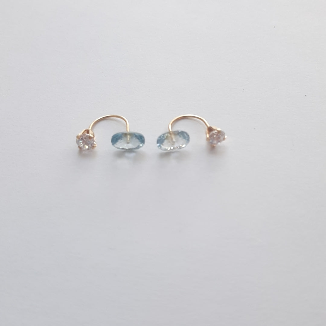 BROQUELES PAR ORO 14 K 0.8 GRMS (SEMINUEVO)