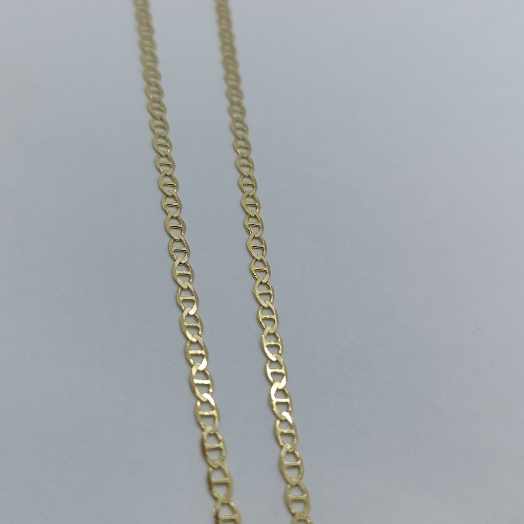 CADENAS TEJIDO MARINERA ORO 14K 55 CM 8.2 GR (NUEVO)