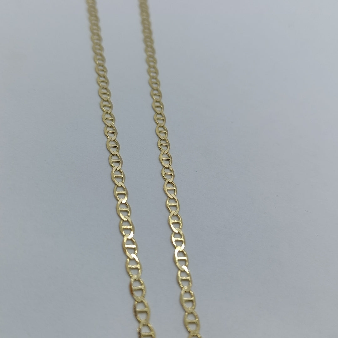 CADENAS TEJIDO MARINERA ORO 14K 55 CM 8.2 GR (NUEVO)