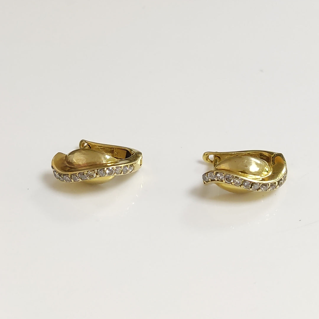 ARRACADAS PAR ORO 8 K 4.3 GRMS (SEMINUEVO)