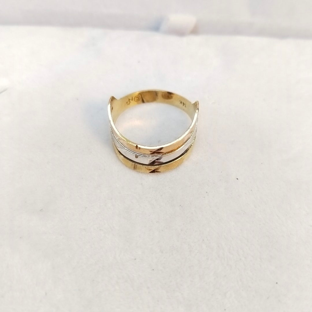 ANILLITO ORO,ORO COMBINADO 10 K 2,60 GRMS (SEMINUEVO)
