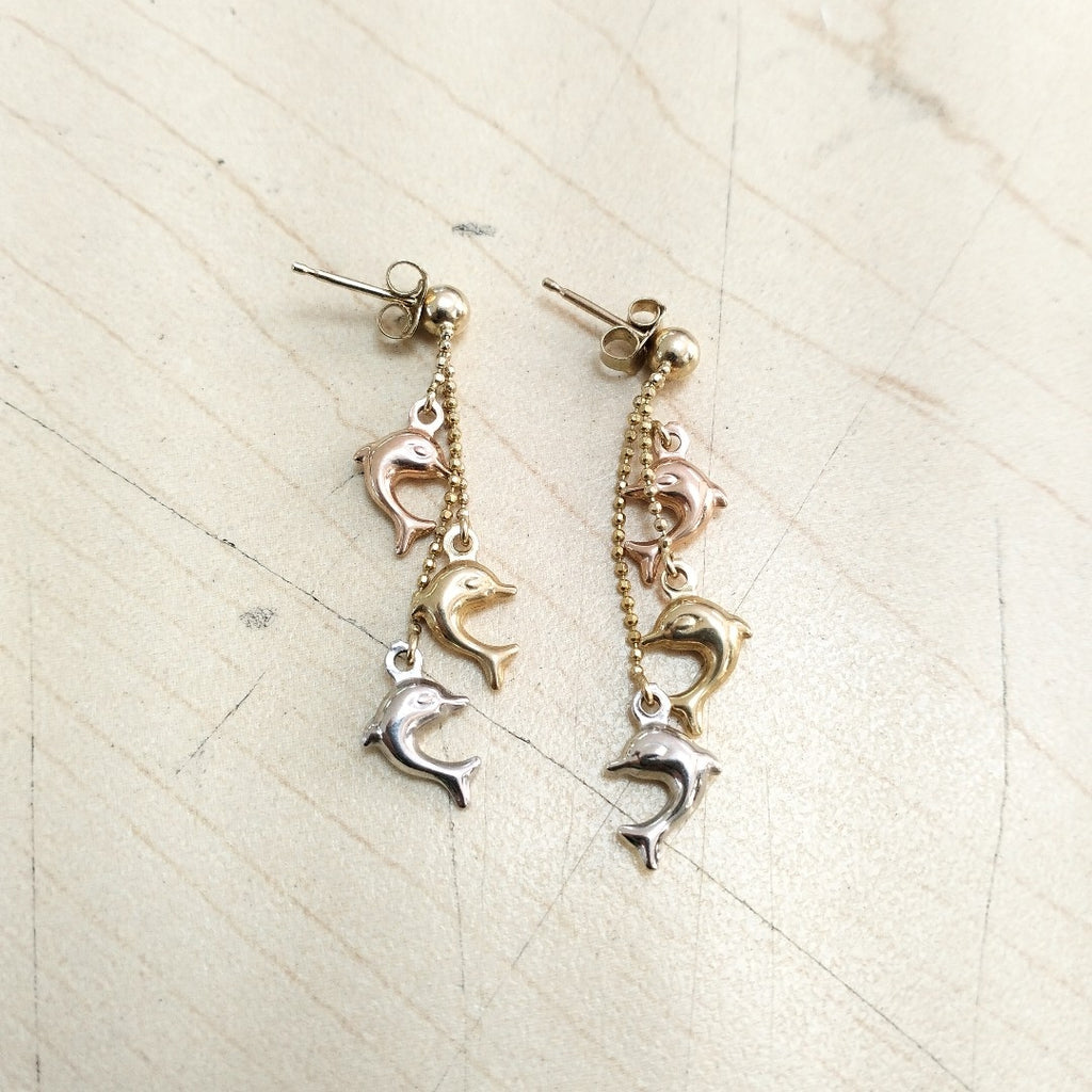 ARETES PAR ORO 14 K 3.1 GRMS (SEMINUEVO)
