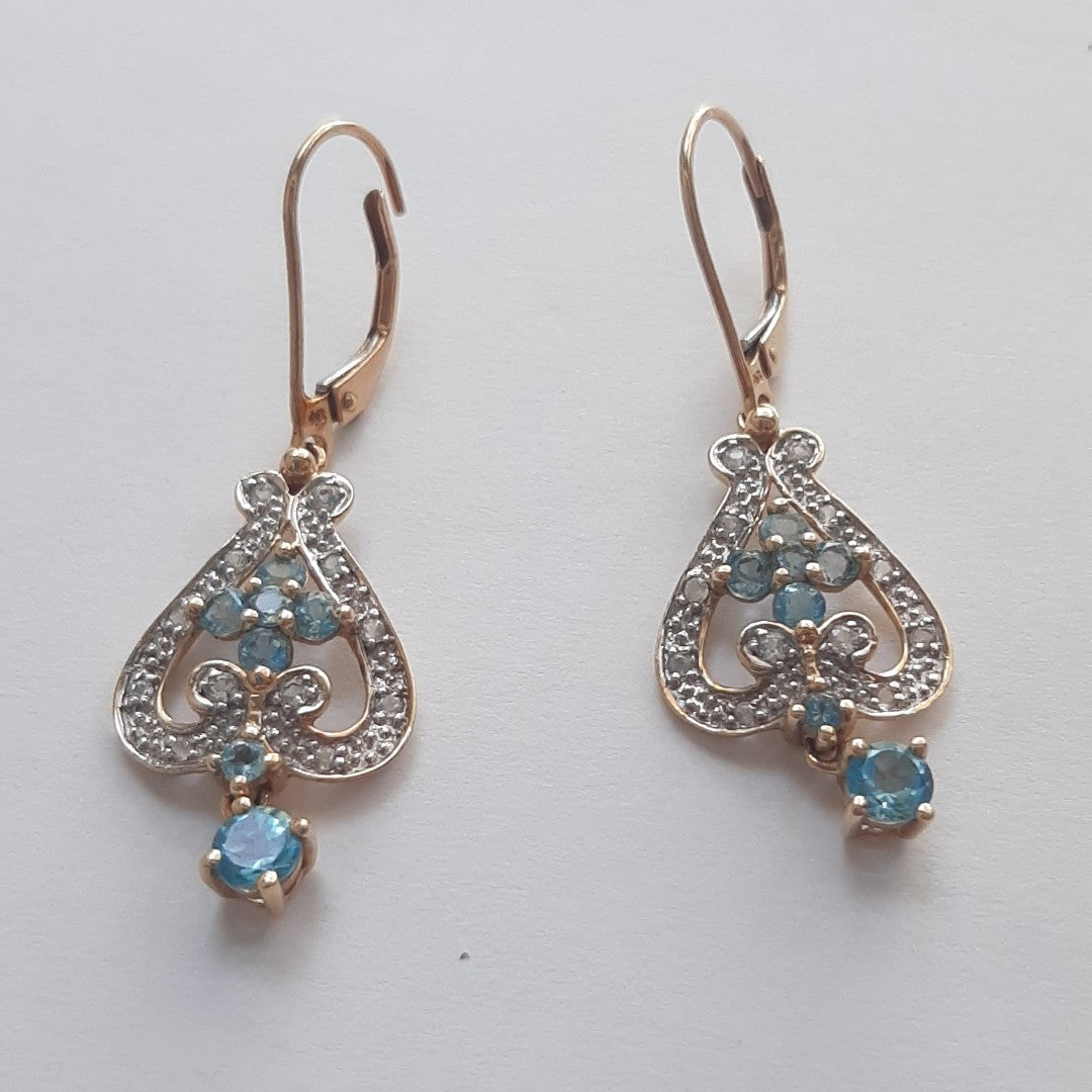 ARETES PAR ORO 14 K 4.6 GRMS (SEMINUEVO)