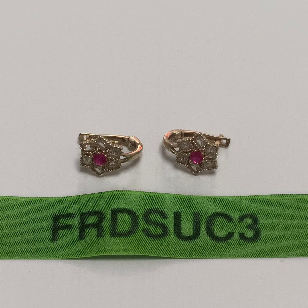 ARETES PAR ORO 14 K 1.2 GRMS (SEMINUEVO)