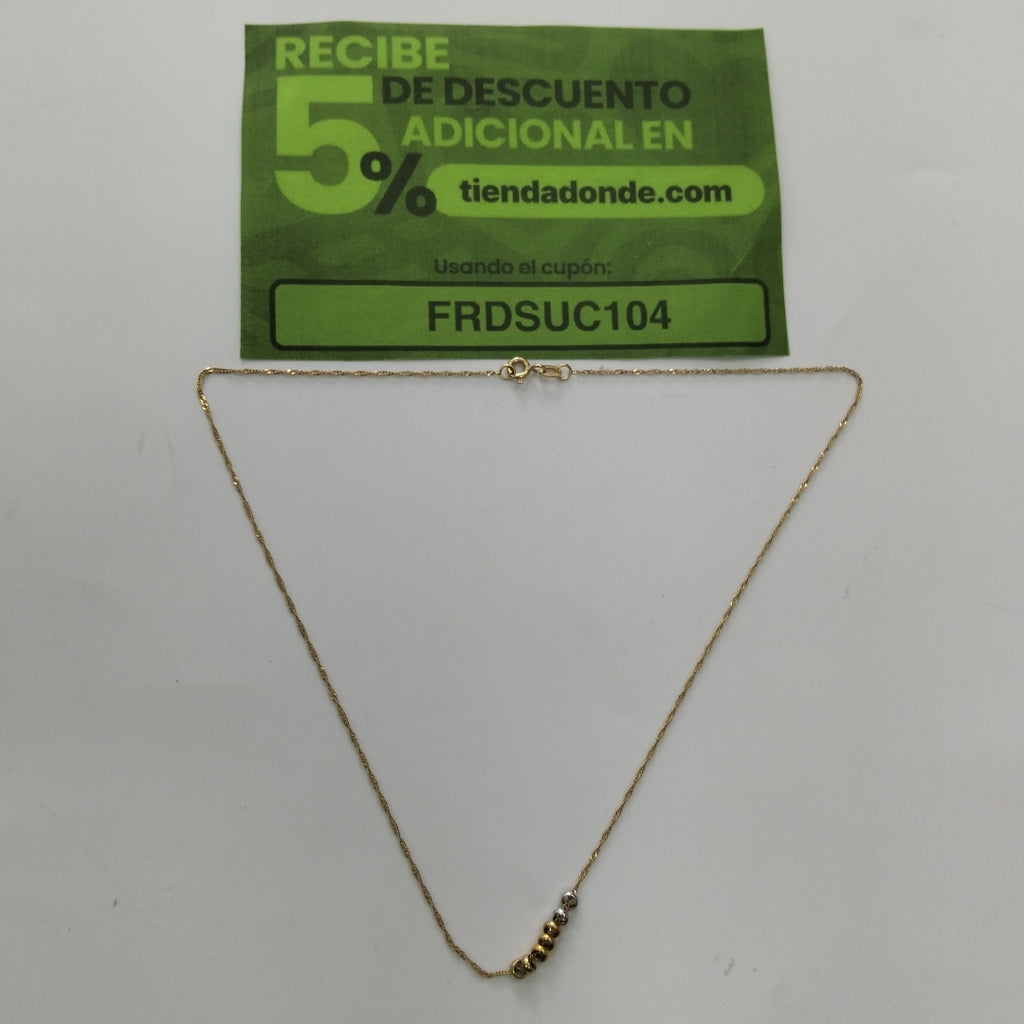GARGANTILLA ORO 14 K 1.3 GRMS (SEMINUEVO)