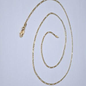 CADENAS 3X1 ORO 14K 55 CM 4 GR (NUEVO)
