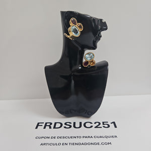 ARETES PAR ORO 14 K 9,40 GRMS (SEMINUEVO)