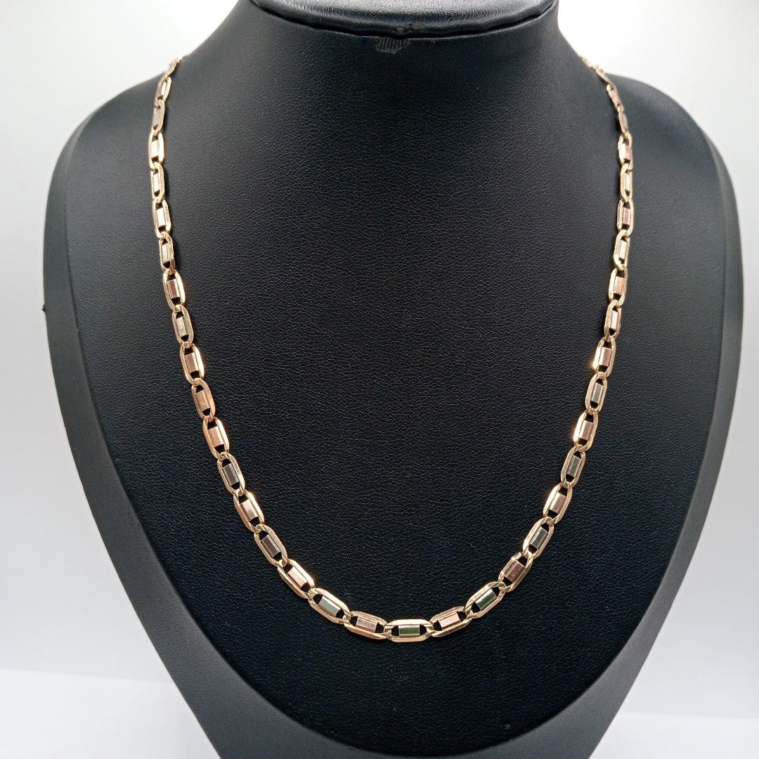 CADENA ORO COMBINADO 10 K 11.2 GRMS (SEMINUEVO)