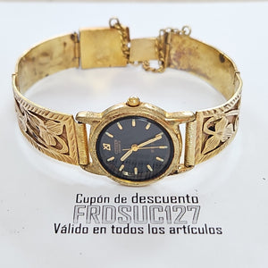 RELOJ CAJA ACERO PULSO ORO ORO 8 K 27.2 GRMS (SEMINUEVO)