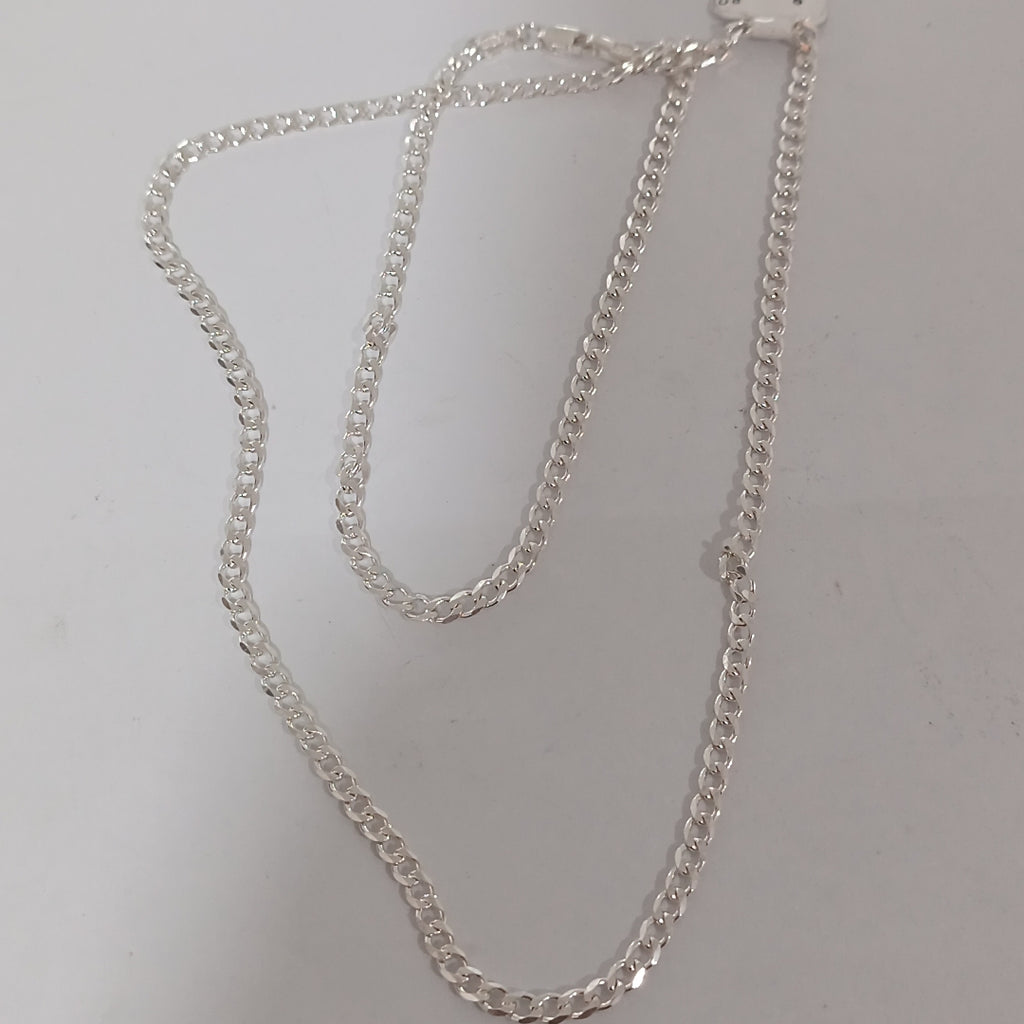 CADENA BARBADA PLATA .925 55 CM 8.42 GR (NUEVO)