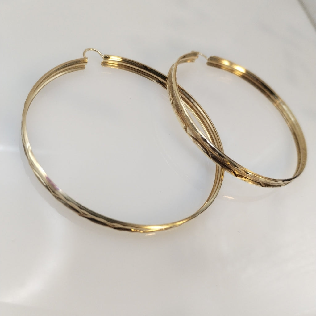 ARRACADAS PAR ORO 10 K 5.7 GRMS (SEMINUEVO)