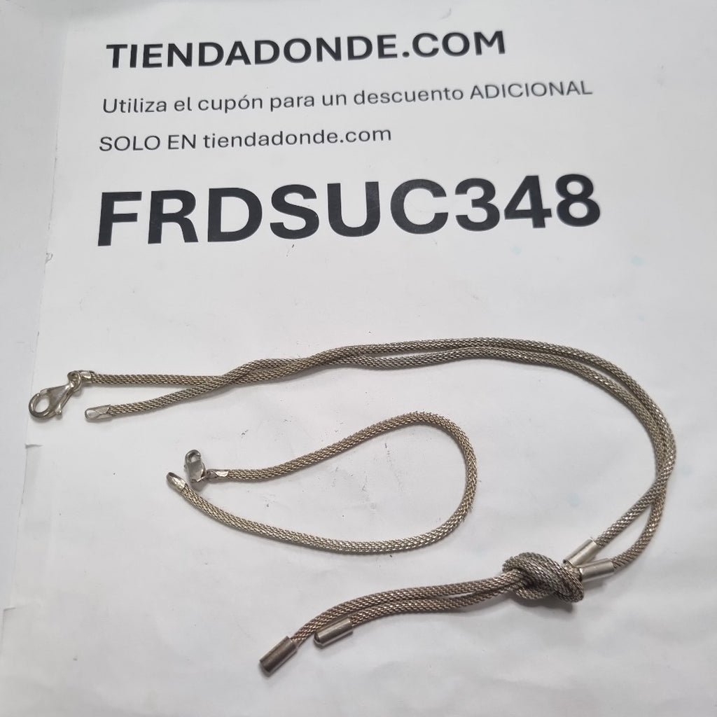 GARGANTILLA,PULSERA PLATA 17,00 GRMS (SEMINUEVO)