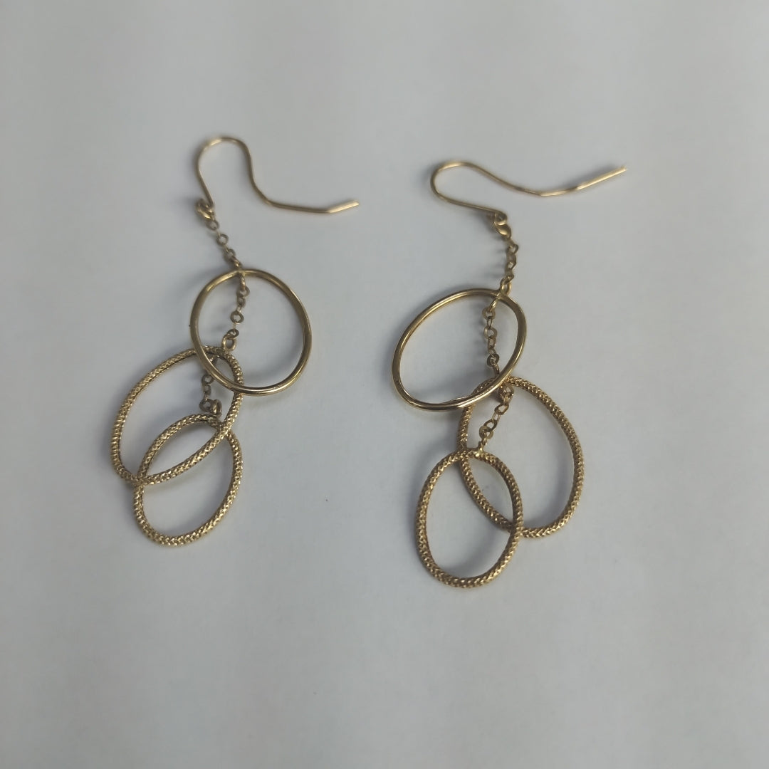 ARETES PAR ORO 14 K 2.5 GRMS (SEMINUEVO)