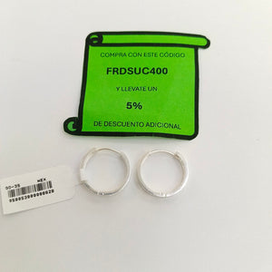 ARETES ARRACADAS GRECAS PLATA .925 4.13 GR (NUEVO)