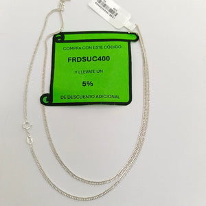 CADENA BARBADA PLATA .925 60 CM 4.82 GR (NUEVO)