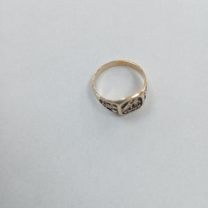 ANILLO DE GRADUACIÓN ORO 14 K 1.5 GRMS (SEMINUEVO)