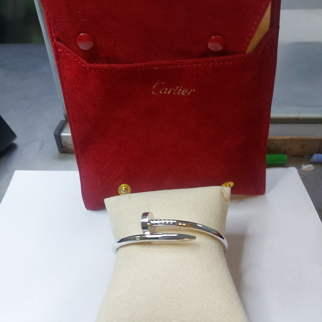 PULSERA RIGIDA ORO BLANCO 18 K 31,30 GRMS (SEMINUEVO)