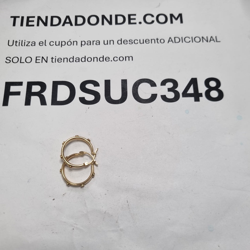 ARRACADAS PAR ORO 14 K 2.9 GRMS (SEMINUEVO)