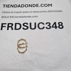 ARRACADAS PAR ORO 14 K 2.9 GRMS (SEMINUEVO)
