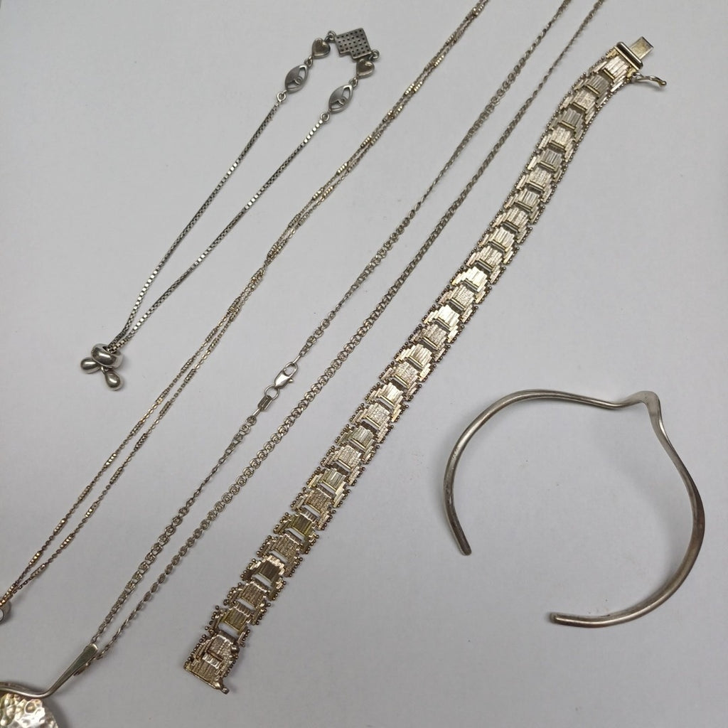 GARGANTILLA, PULSERA PLATA 59.6 GRMS (SEMINUEVO)