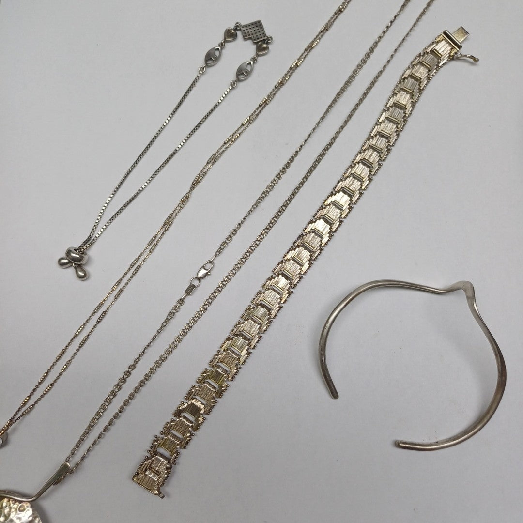 GARGANTILLA, PULSERA PLATA 59.6 GRMS (SEMINUEVO)
