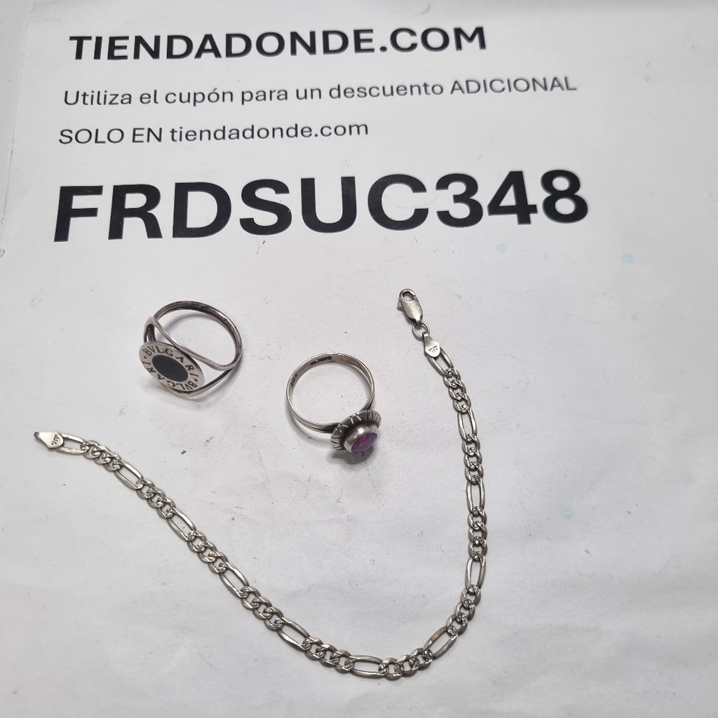 ANILLO, PULSERA PLATA 4.1 GRMS (SEMINUEVO)