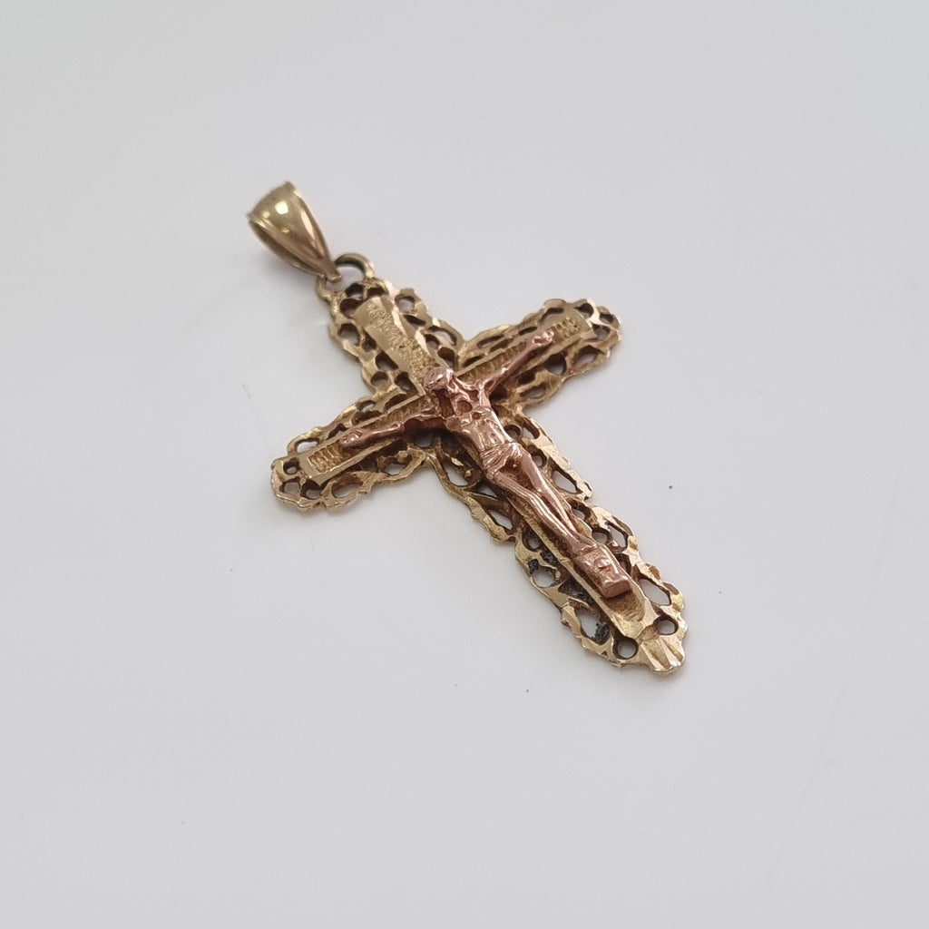 CRUCIFIJO ORO 14 K 2.4 GRMS (SEMINUEVO)